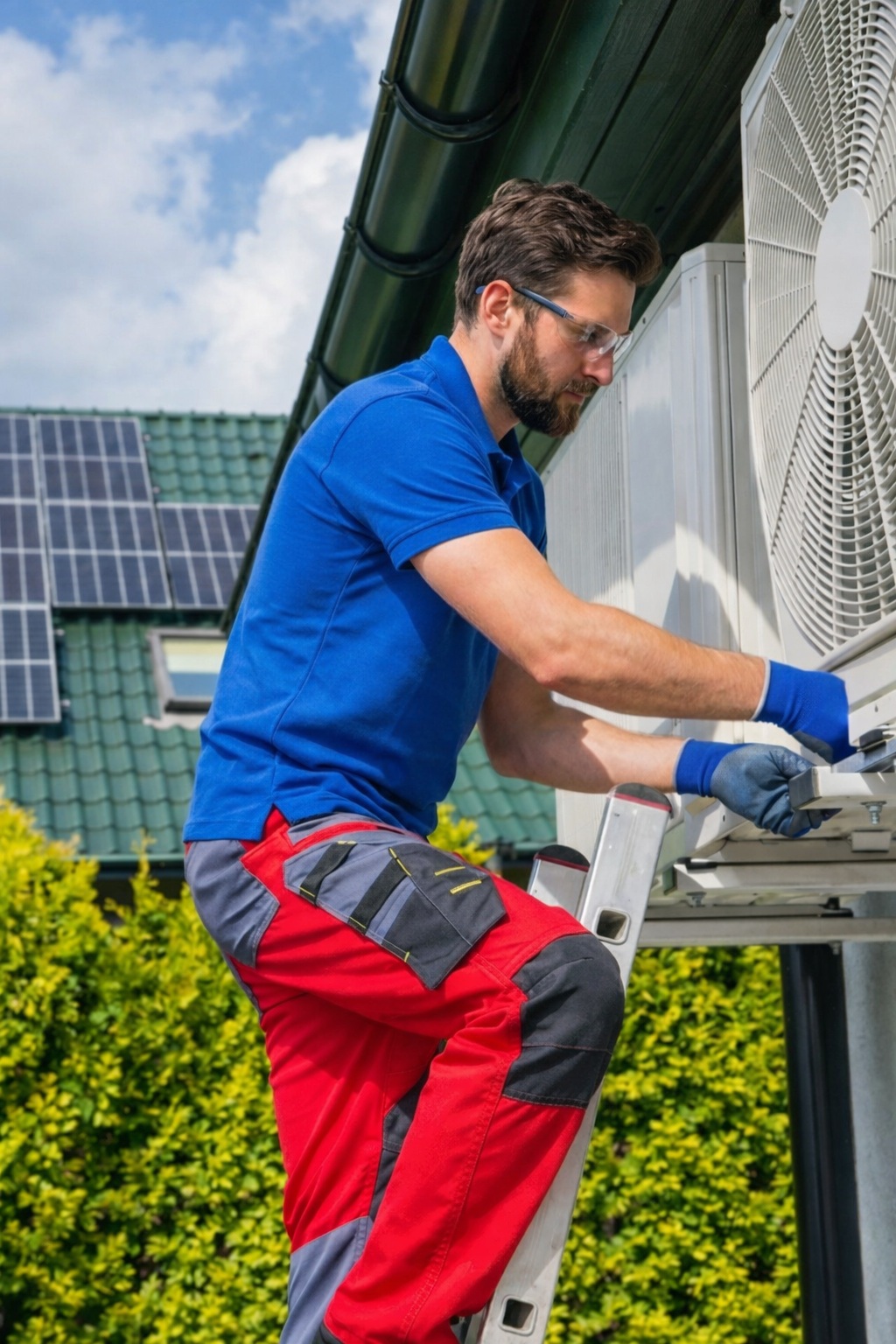 HVAC technician working in American Fork UT